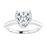 Solitaire Hidden Halo Engagement Ring