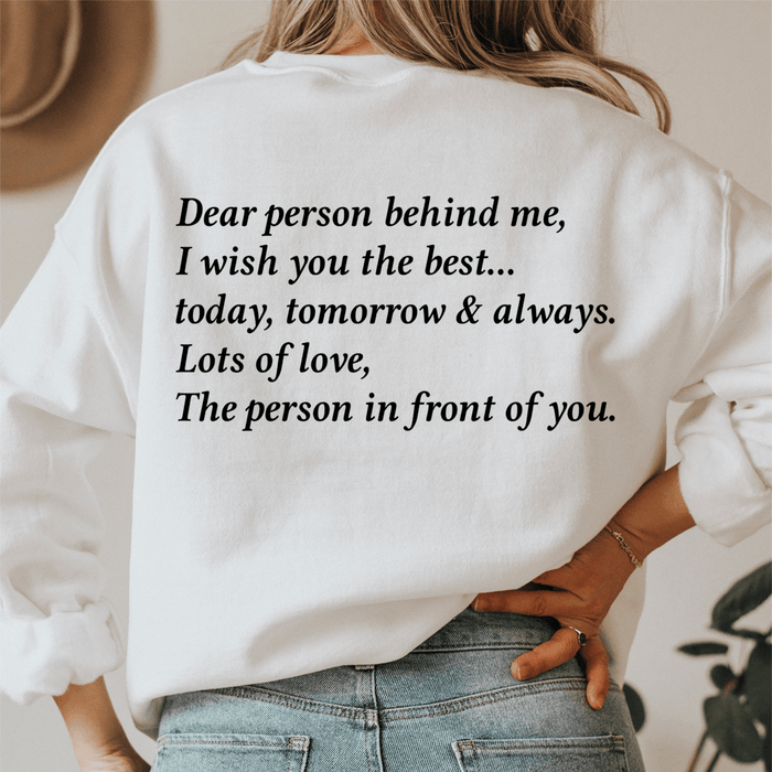 Dear Person Behind Me