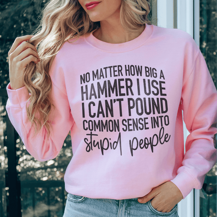 I Can't Pound Common Sense Into Stupid People