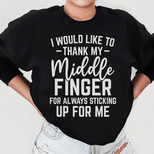 I Would Like To Thank My Middle Finger