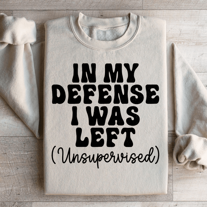 In My Defense I Was Left Unsupervised