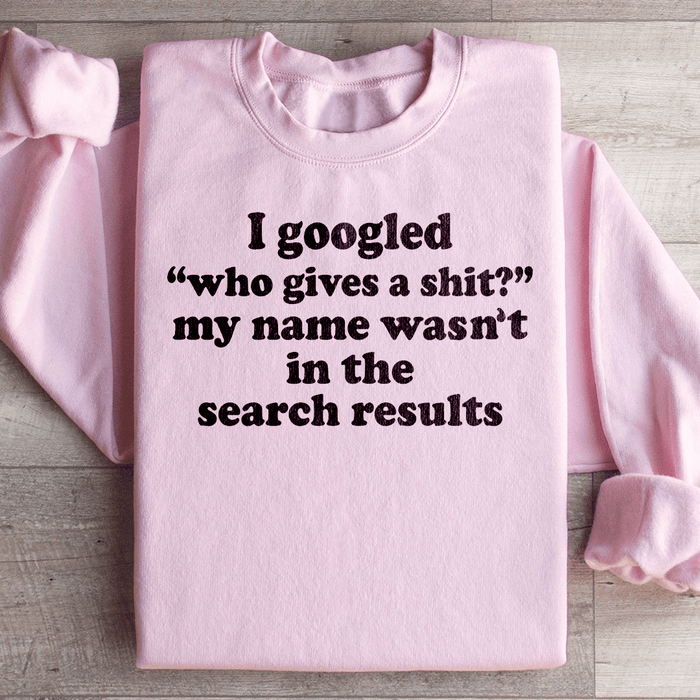 My Name Wasn't In The Search Result