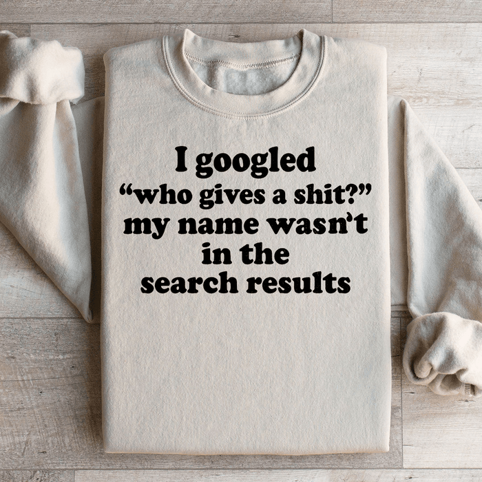 My Name Wasn't In The Search Result