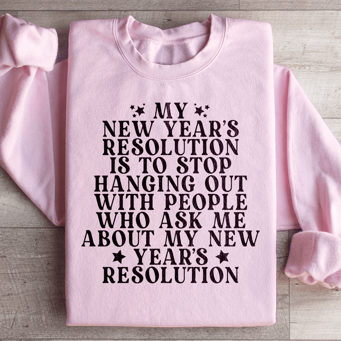 My New Year Resolution