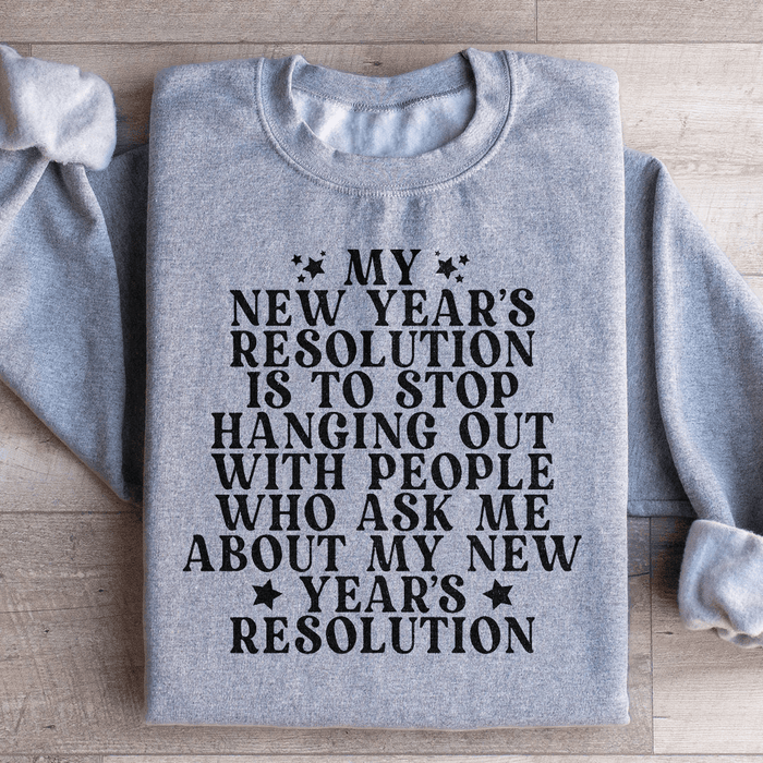 My New Year Resolution