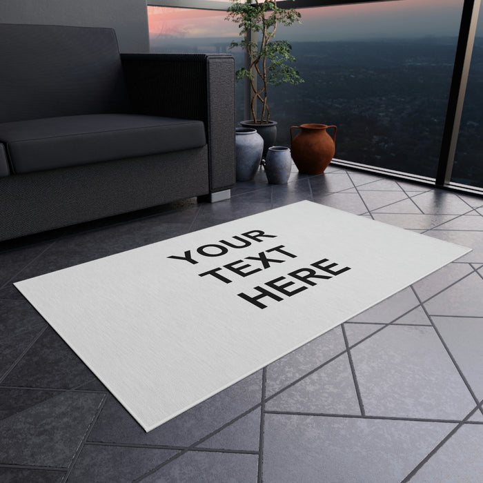 Personalized Rug, Custom Rug, With Your Own Text or Design, Handmade Custom Rug , Customized Outdoor Rug
