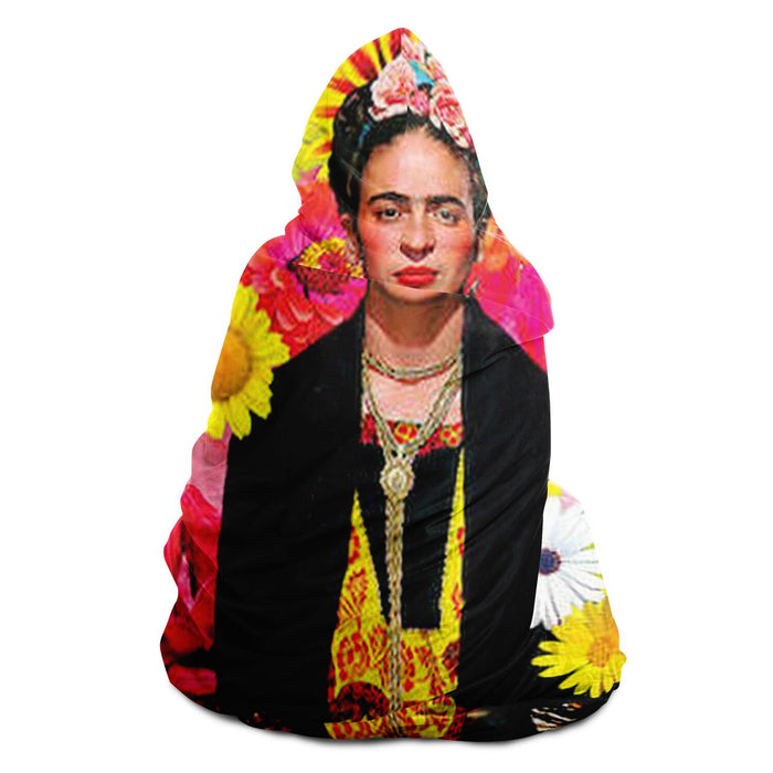 Flower Frida Hooded Blanket