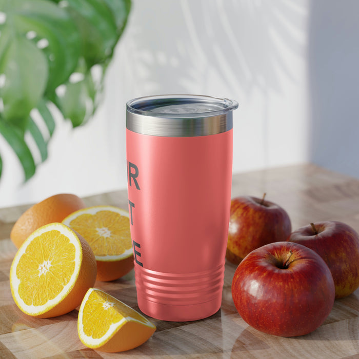 Custom Logo Tumbler, Team Logo Here Tumbler, Personalized Tumbler, Text on a Tumbler, Your Business Logo or Brand Logo Ringneck Tumbler, 20oz