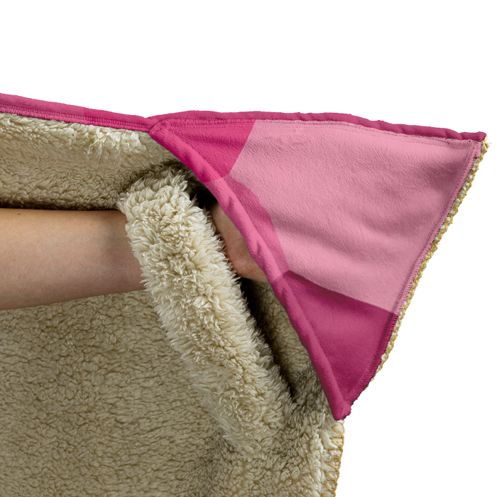 Pink Hooded Blanket