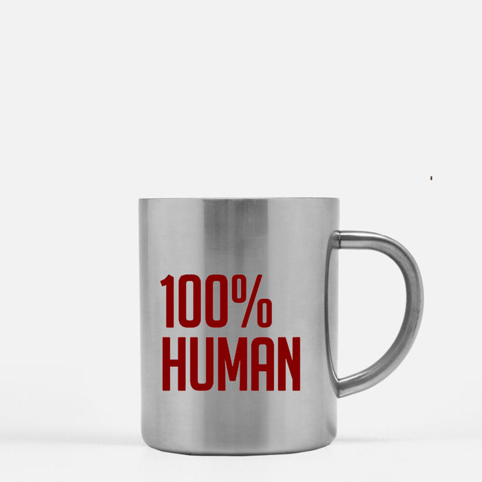 100% Human Golden & Silver Mug