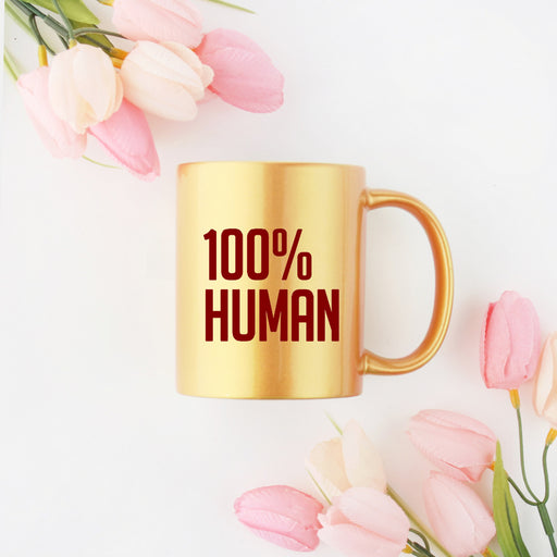 100% Human Gold & Silver Mug