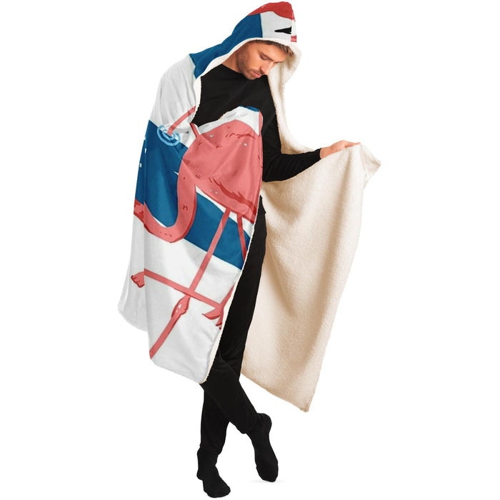 Flamingo Hooded Blanket