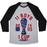 Virgin Teez  Baseball Tee 11 BOYS 1 CUP UNISEX TRI-BLEND BASEBALL TEE