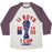 Virgin Teez  Baseball Tee 11 BOYS 1 CUP UNISEX TRI-BLEND BASEBALL TEE