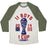Virgin Teez  Baseball Tee 11 BOYS 1 CUP UNISEX TRI-BLEND BASEBALL TEE