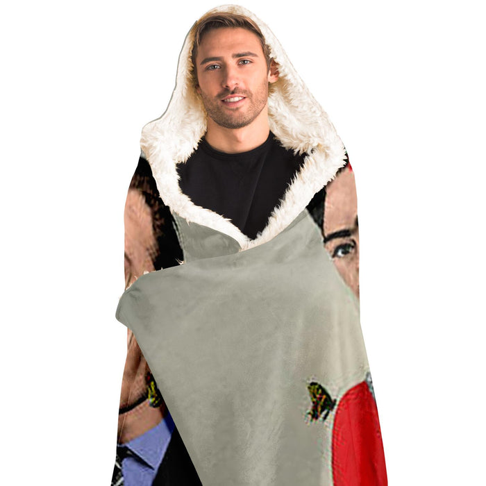 Frida & Dali Hooded Blanket