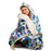 Abstract Pattren Hooded Blanket