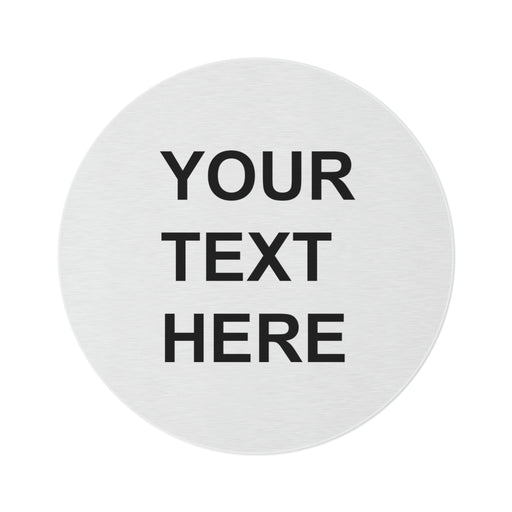 Customized Logo on Rug, Team Logo Here Rug, Personalized Rug, Text on a Rug, Your Business Logo or Brand Logo Round Rug