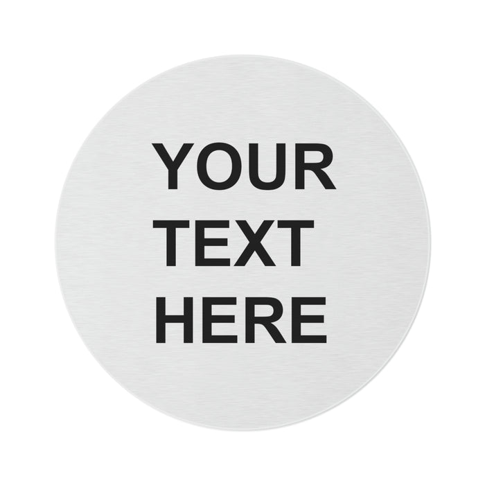 Customized Logo on Rug, Team Logo Here Rug, Personalized Rug, Text on a Rug, Your Business Logo or Brand Logo Round Rug
