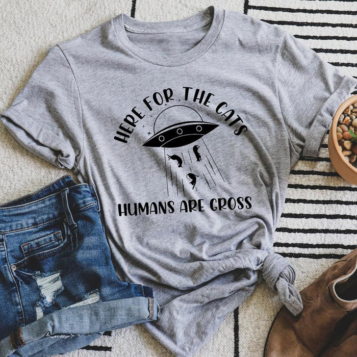 Here For The Cats Tee