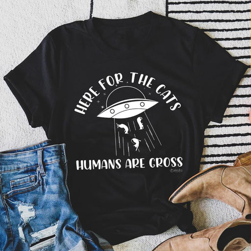 Here For The Cats Tee