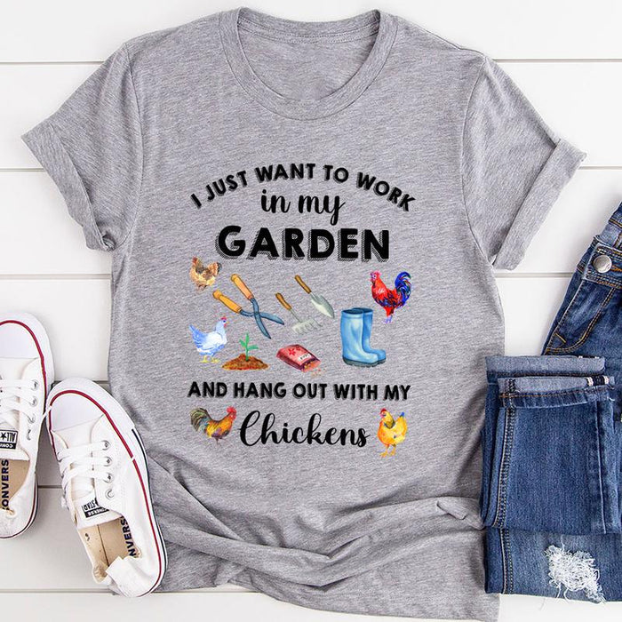I Just Want To Work In My Garden Tee
