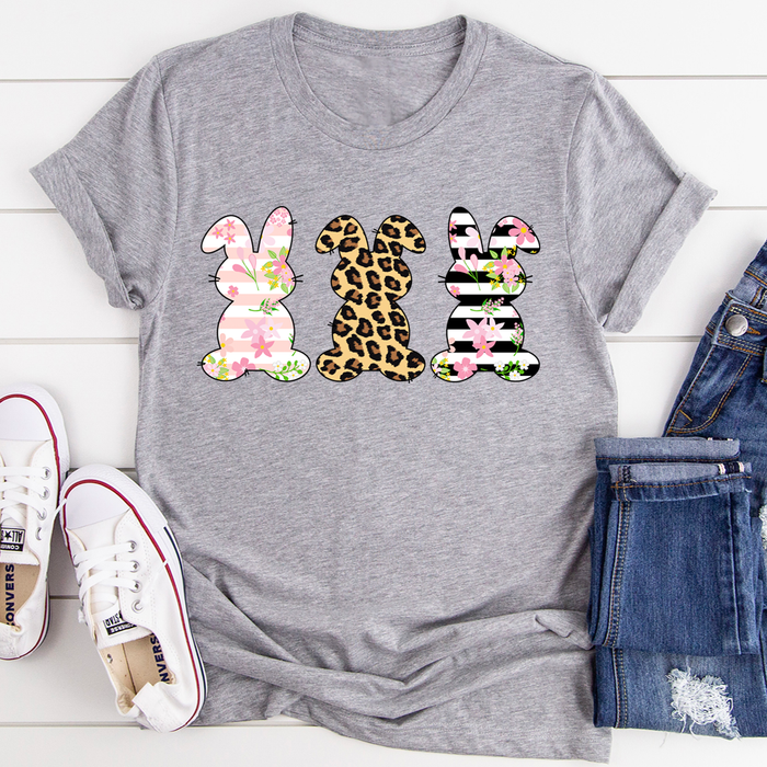 Floral Easter Bunnies Tee
