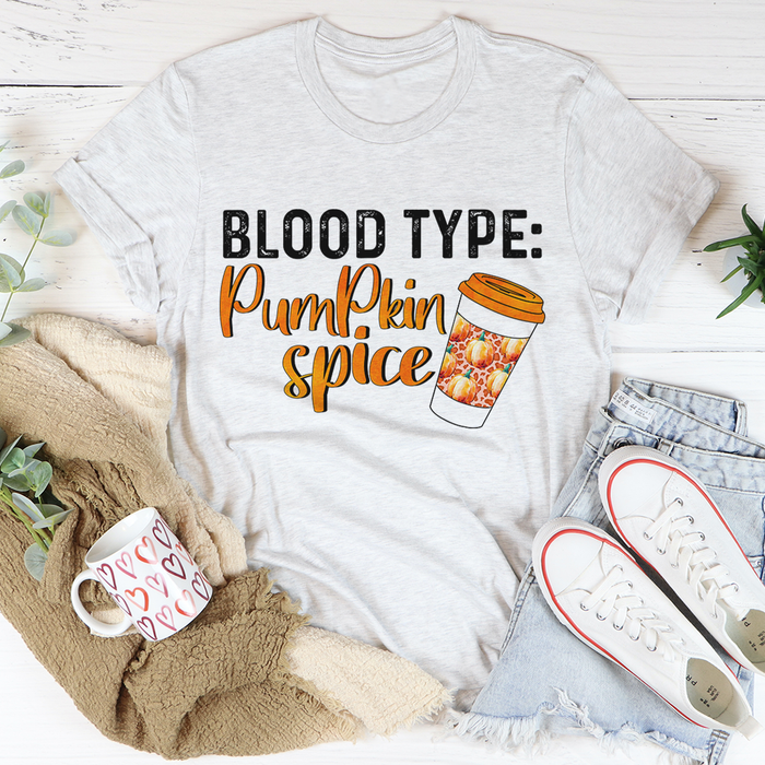 Blood Type Pumpkin Spice Tee