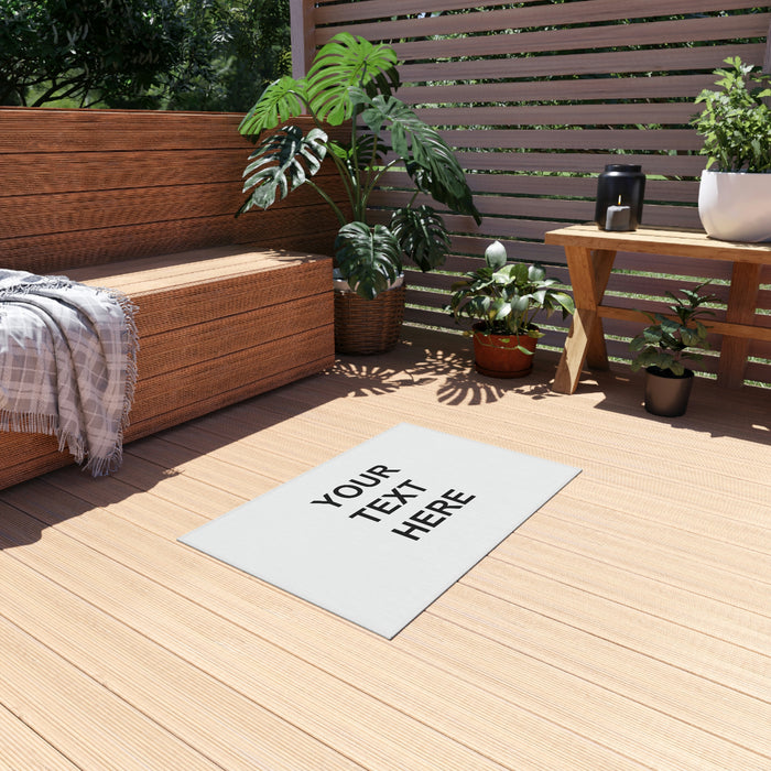 Personalized Rug, Custom Rug, With Your Own Text or Design, Handmade Custom Rug , Customized Outdoor Rug