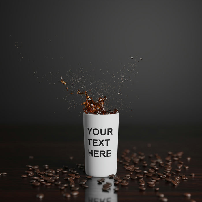 Custom Logo on a Coffee Mugs, Team Logo Here Coffee Mugs, Personalized Coffee Mugs, Text on a Coffee Mugs, Your Business Logo or Brand Logo Conical Coffee Mugs