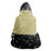 Gold Black Glitter Stripes Pattern Hooded Blanket