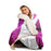 Purple Lips Hooded Blanket
