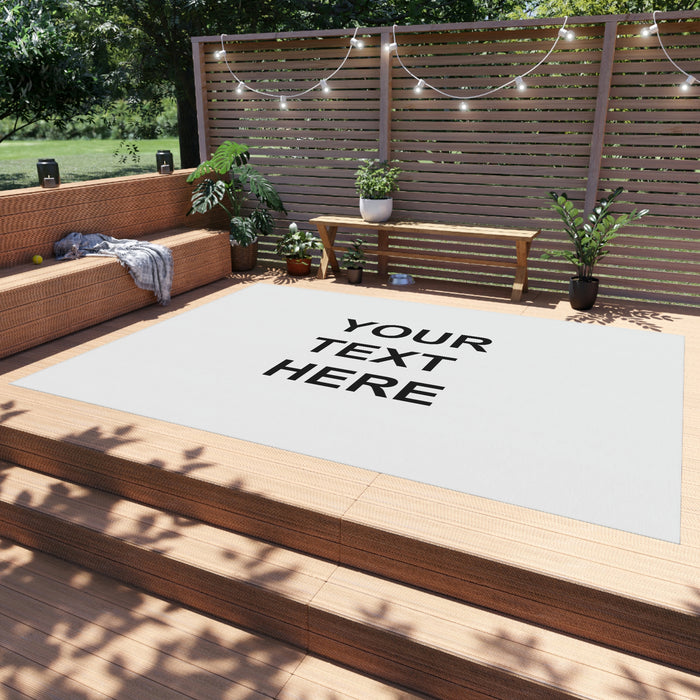 Personalized Rug, Custom Rug, With Your Own Text or Design, Handmade Custom Rug , Customized Outdoor Rug