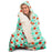 Abstract Pattren Hooded Blanket