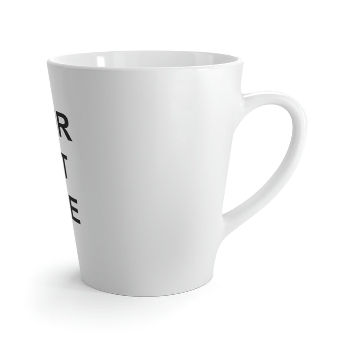 Custom Logo on a Latte Mug, Team Logo Here Latte Mug, Personalized Latte Mug, Text on a Latte Mug, Your Business Logo or Brand Logo Latte Mug
