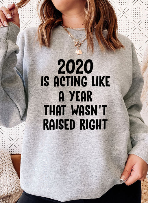 2020 Is Acting Like A Year That Wasnt Raised Rig Sweat Shirt
