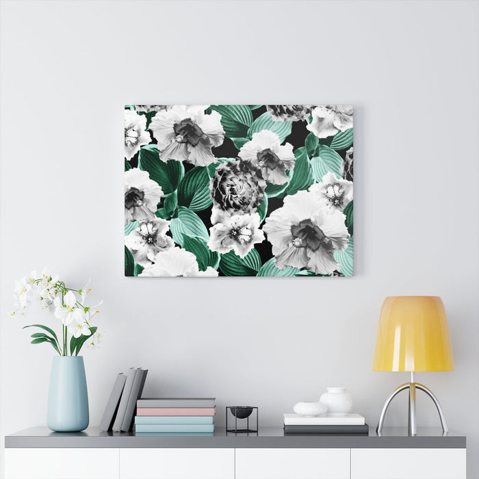 BLACK AND WHITE FLORAL GARDEN GLAMOR