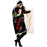 Abstract Pattren Hooded Blanket