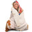 Frida Navy Hooded Blanket