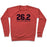 Virgin Teez  Pullover 26.2 TACOS IN ONE SITTING CREWNECK SWEATSHIRT