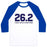 Virgin Teez  Baseball Tee 26.2 TACOS IN ONE SITTING UNISEX CLASSIC BASEBALL TEE