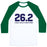 Virgin Teez  Baseball Tee 26.2 TACOS IN ONE SITTING UNISEX CLASSIC BASEBALL TEE