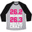 Virgin Teez  Baseball Tee 26.3 WOULD BE CRAZY UNISEX TRI-BLEND BASEBALL TEE