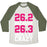 Virgin Teez  Baseball Tee 26.3 WOULD BE CRAZY UNISEX TRI-BLEND BASEBALL TEE