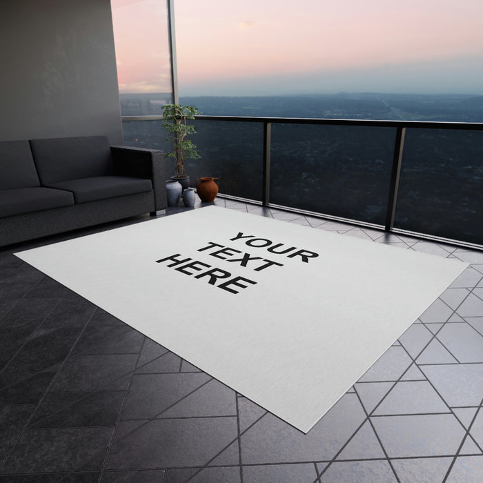 Personalized Rug, Custom Rug, With Your Own Text or Design, Handmade Custom Rug , Customized Outdoor Rug