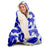 Abstract Pattren Hooded Blanket