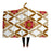 Flowery pattern Poster Hooded Blanket