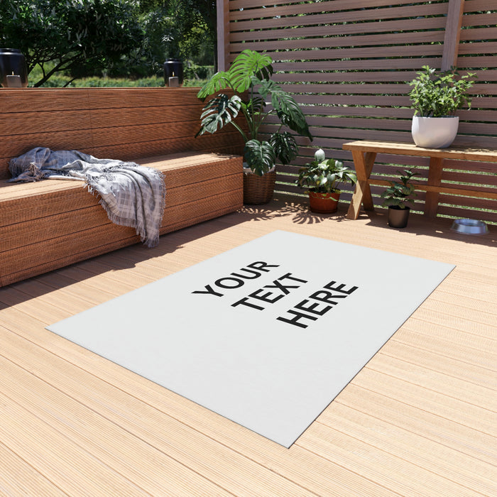 Personalized Rug, Custom Rug, With Your Own Text or Design, Handmade Custom Rug , Customized Outdoor Rug