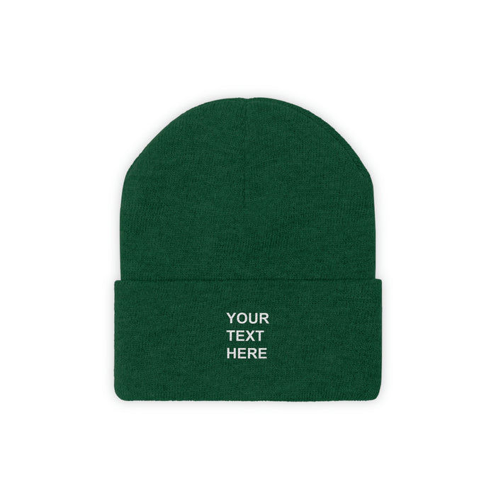 Personalized Knit Beanie, Custom Knit Beanie, With Your Own Text, Custom Knit Beanie