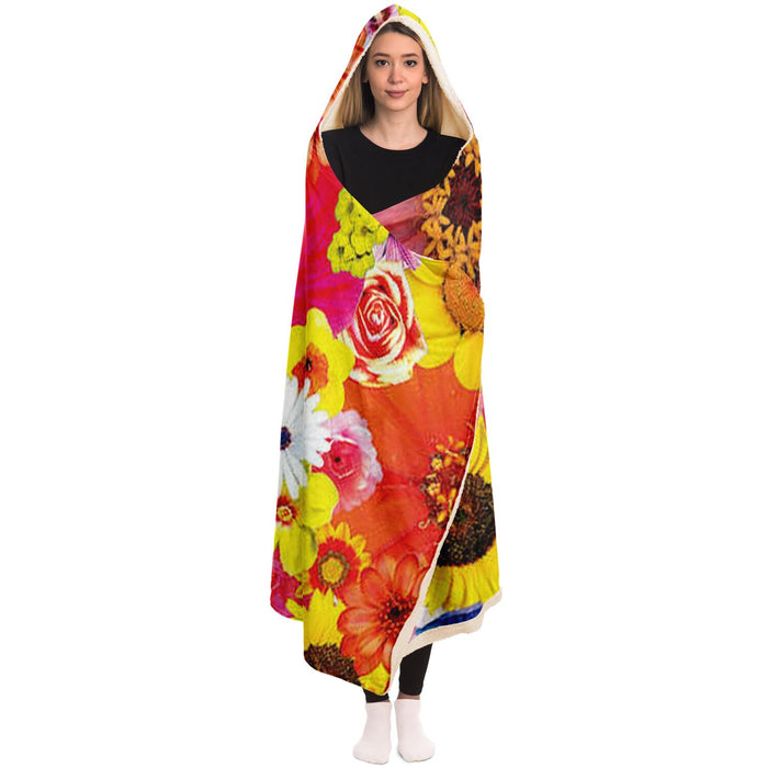 Flower Frida Hooded Blanket